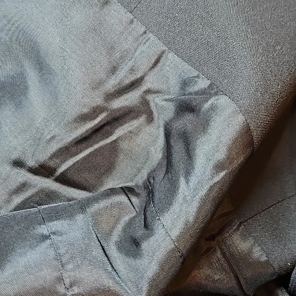 HILLARD & HANSON BLACK LINED PADDED LONG SLEEVE DRESS JACKET - Picture 8 of 10